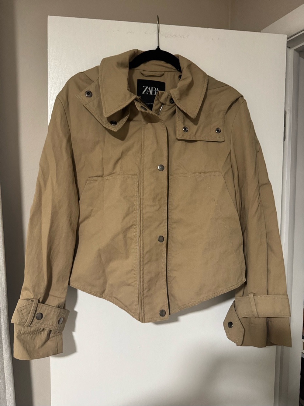 ZARA cropped hooded parka ZW collection